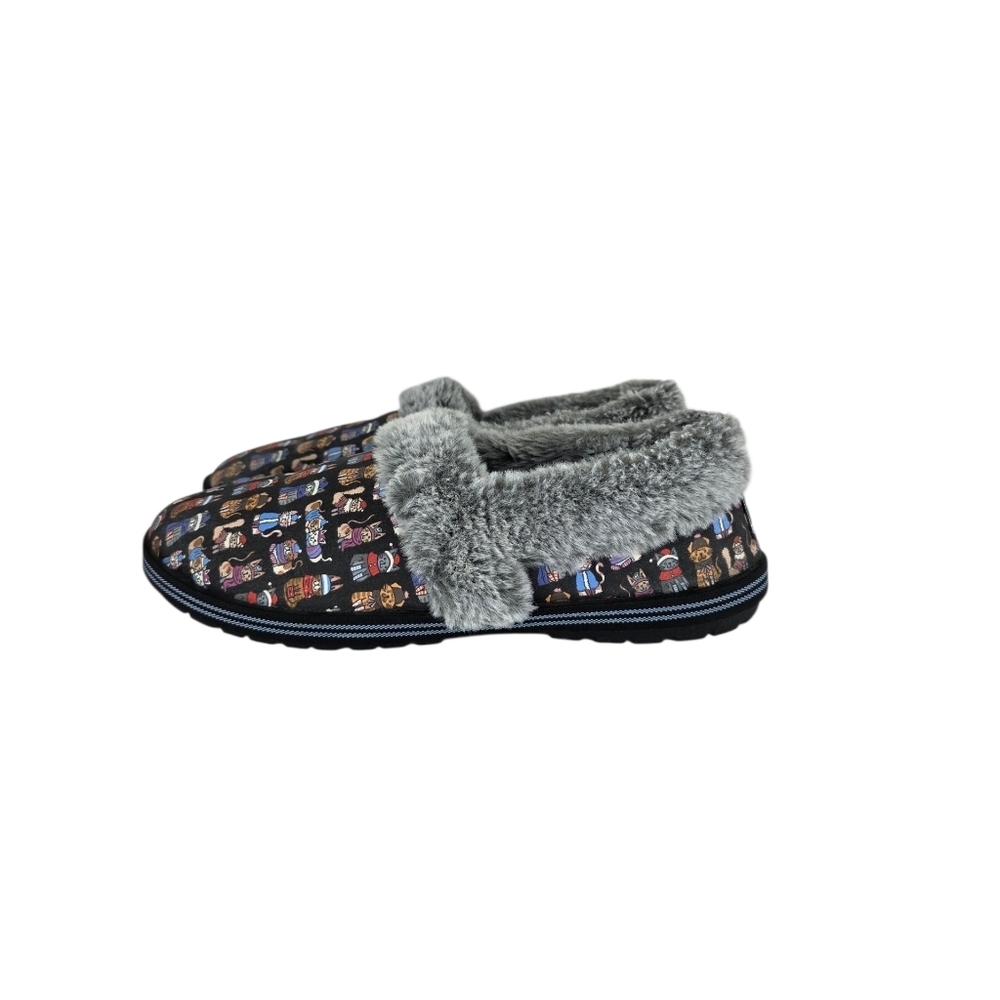 Skechers BOBS Too Cozy Cat Ages Slippers Colorful Cats Multicolor Women’s Size 8